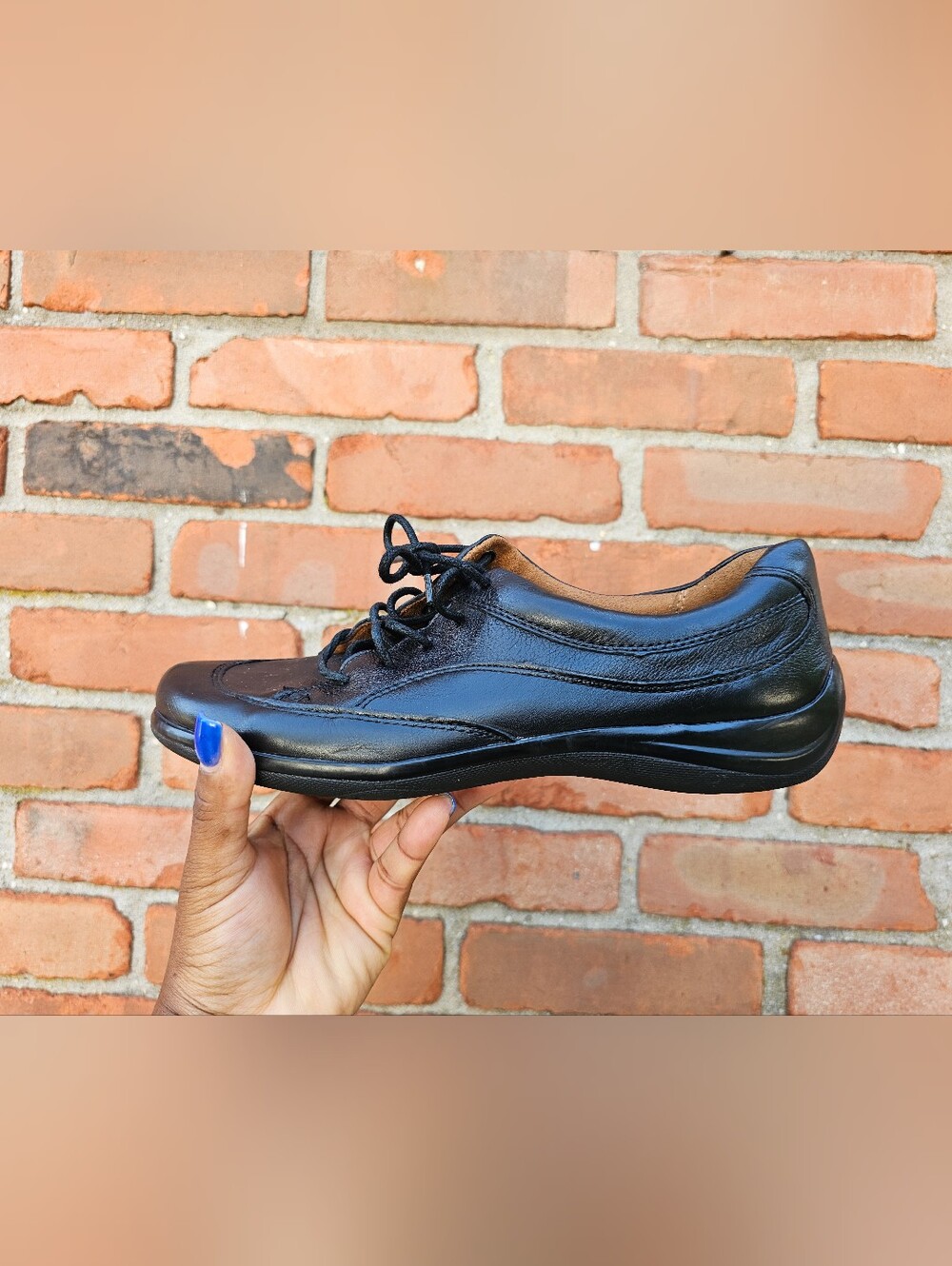 Naturalizer N5 Comfort Women’s Black Leather Lace-Up Walking Shoes Size 8.5M